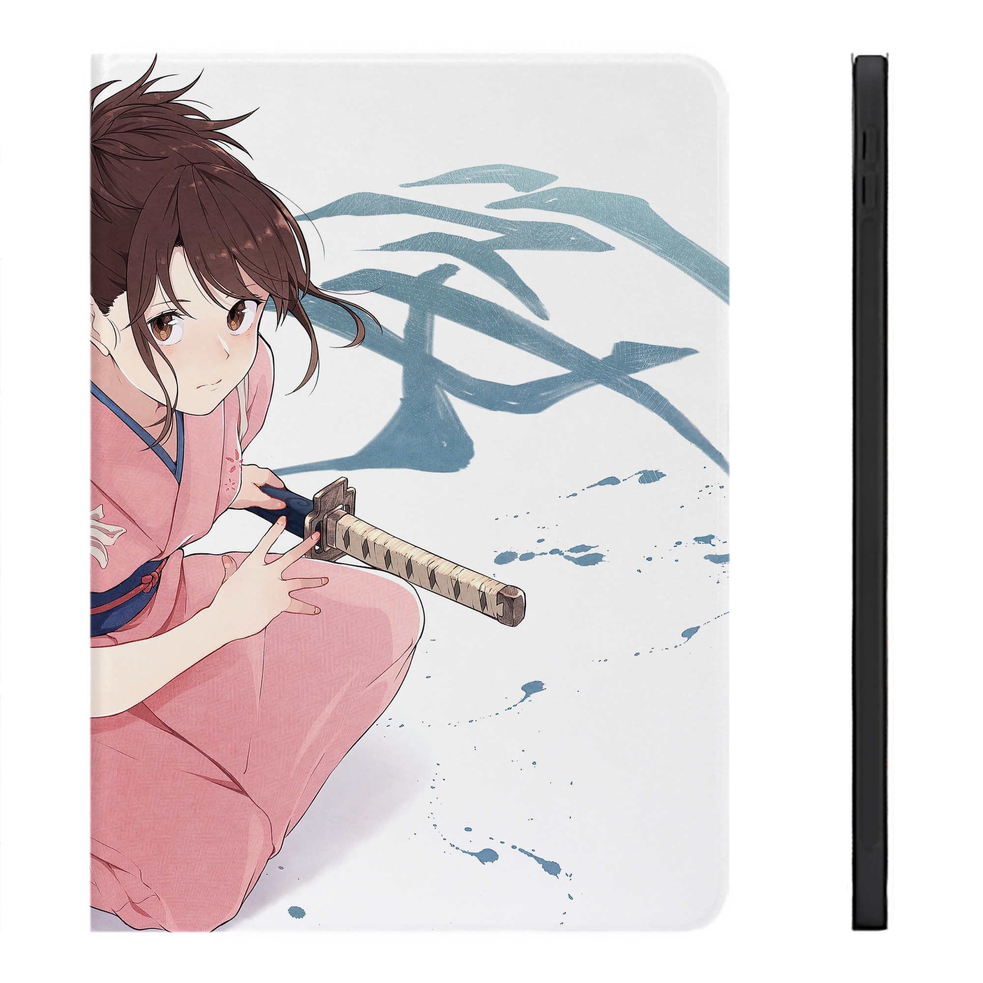 （画像用） ぎんたま 坂田銀時（さかたぎんとき） 神楽 志村新八（しむら しんぱち） GINTAMA Sakata Gintoki Kagura Shimura Shinpachi IPadケース ペンホルダー付き ブックスタイルデザイン